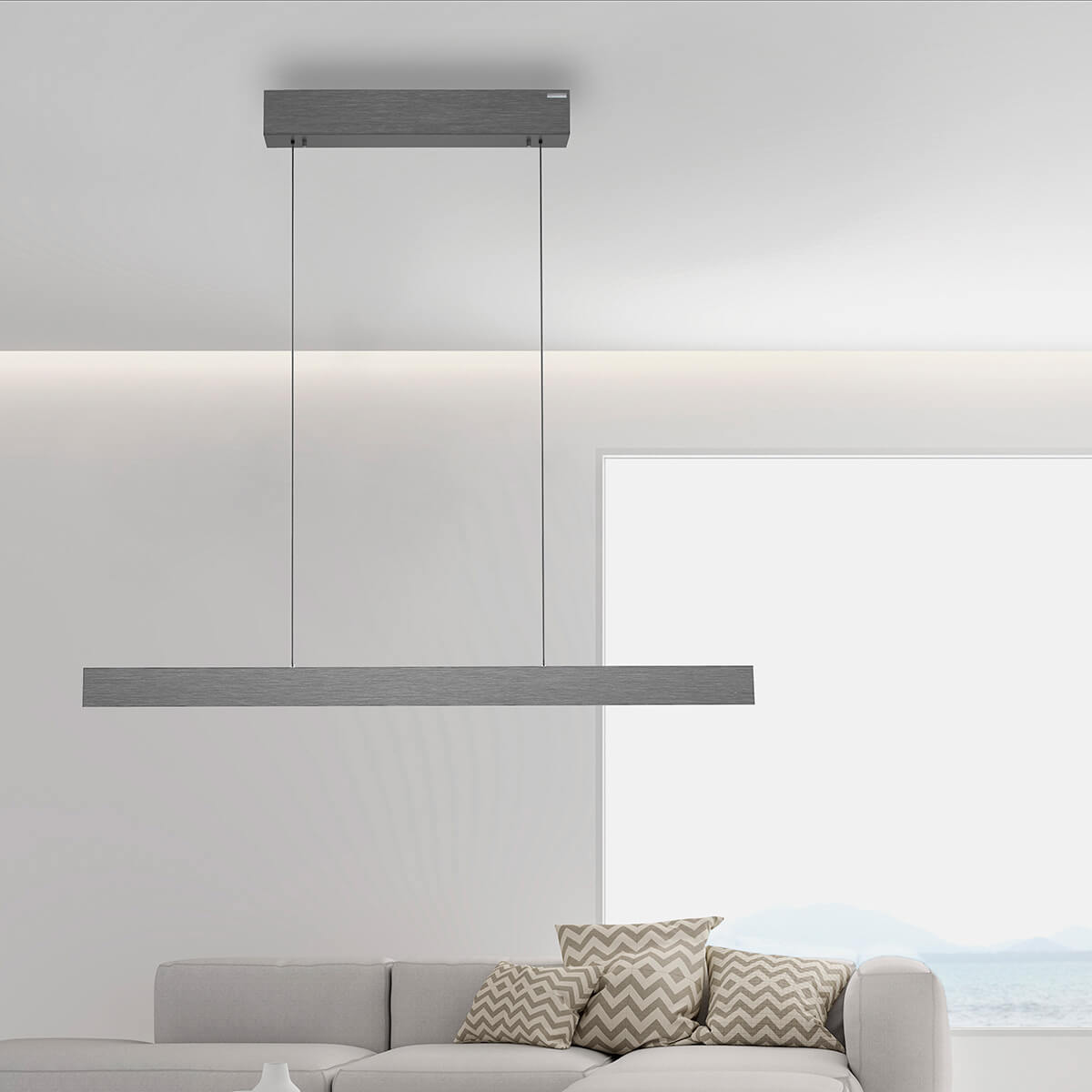 Neuhaus PURE E-Motion LED Pendelleuchte, dunkelgrau eloxiert