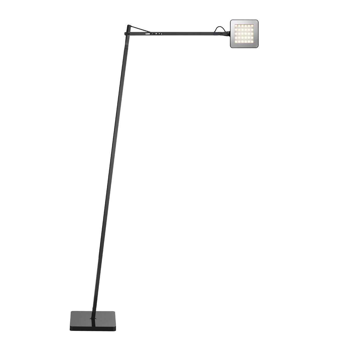 Flos Kelvin LED F Stehleuchte, schwarz glänzend