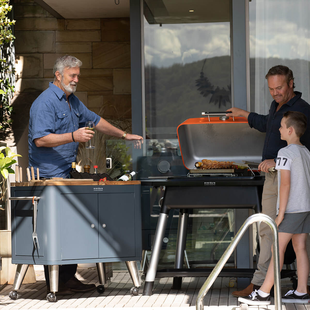 Everdure by Heston Blumenthal Mobile Outdoor Küche, graphit