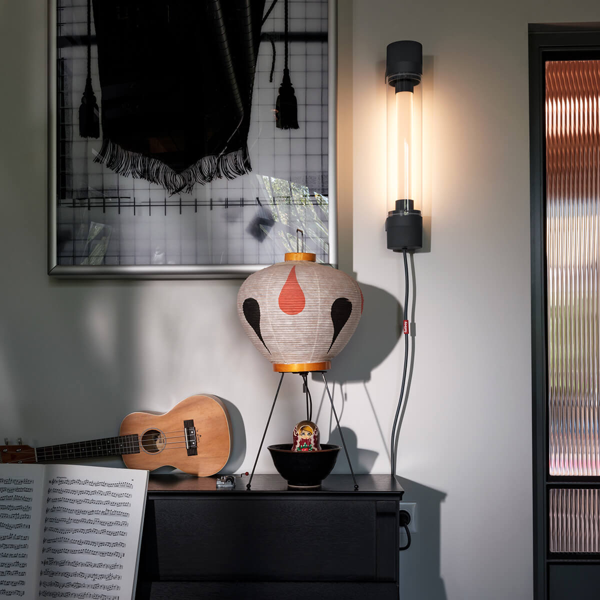 Fatboy Tjoep Small LED Wand- / Pendelleuchte, anthrazit