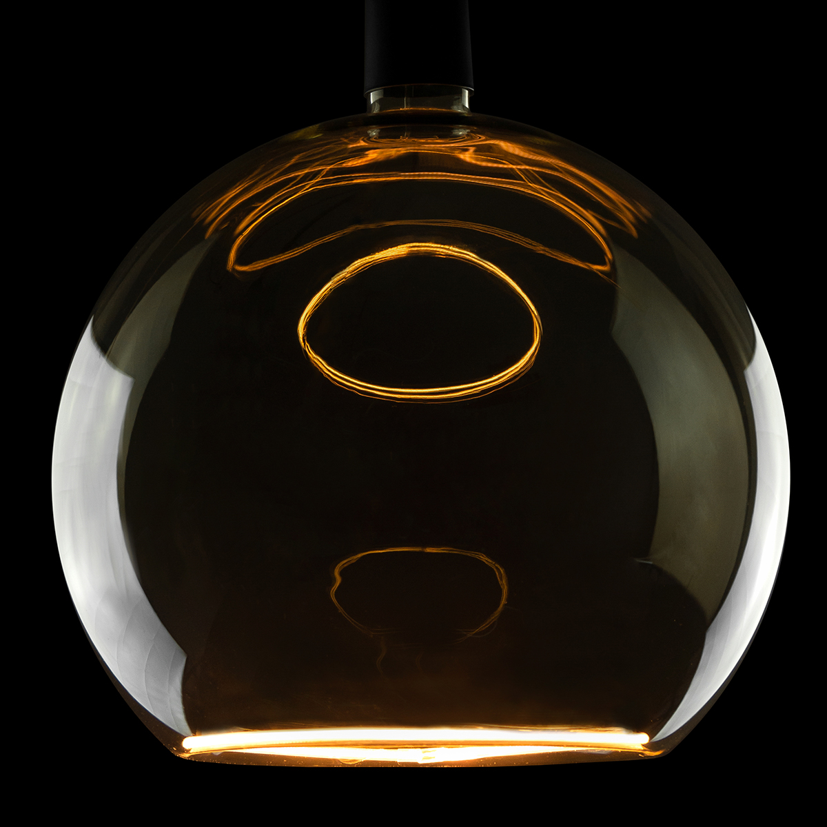 Segula LED Floating Globe 300 smokey grau E27, 8 W, 1900 K, dimmbar, Ø: 32 cm