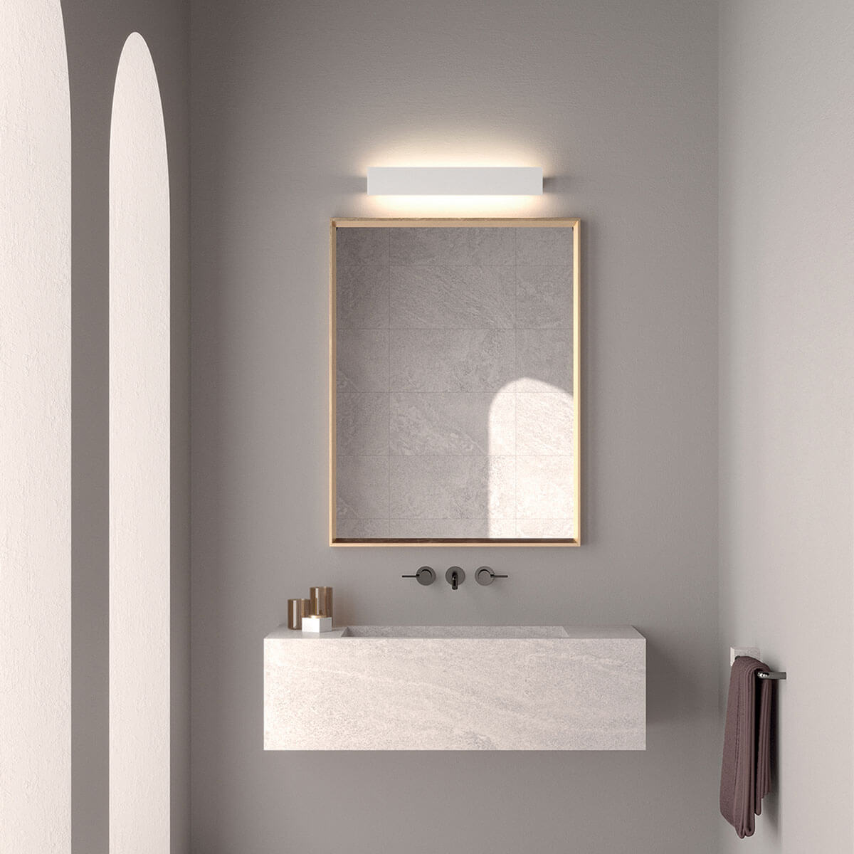 Rotaliana Ipe W3 LED Wandleuchte, weiß matt