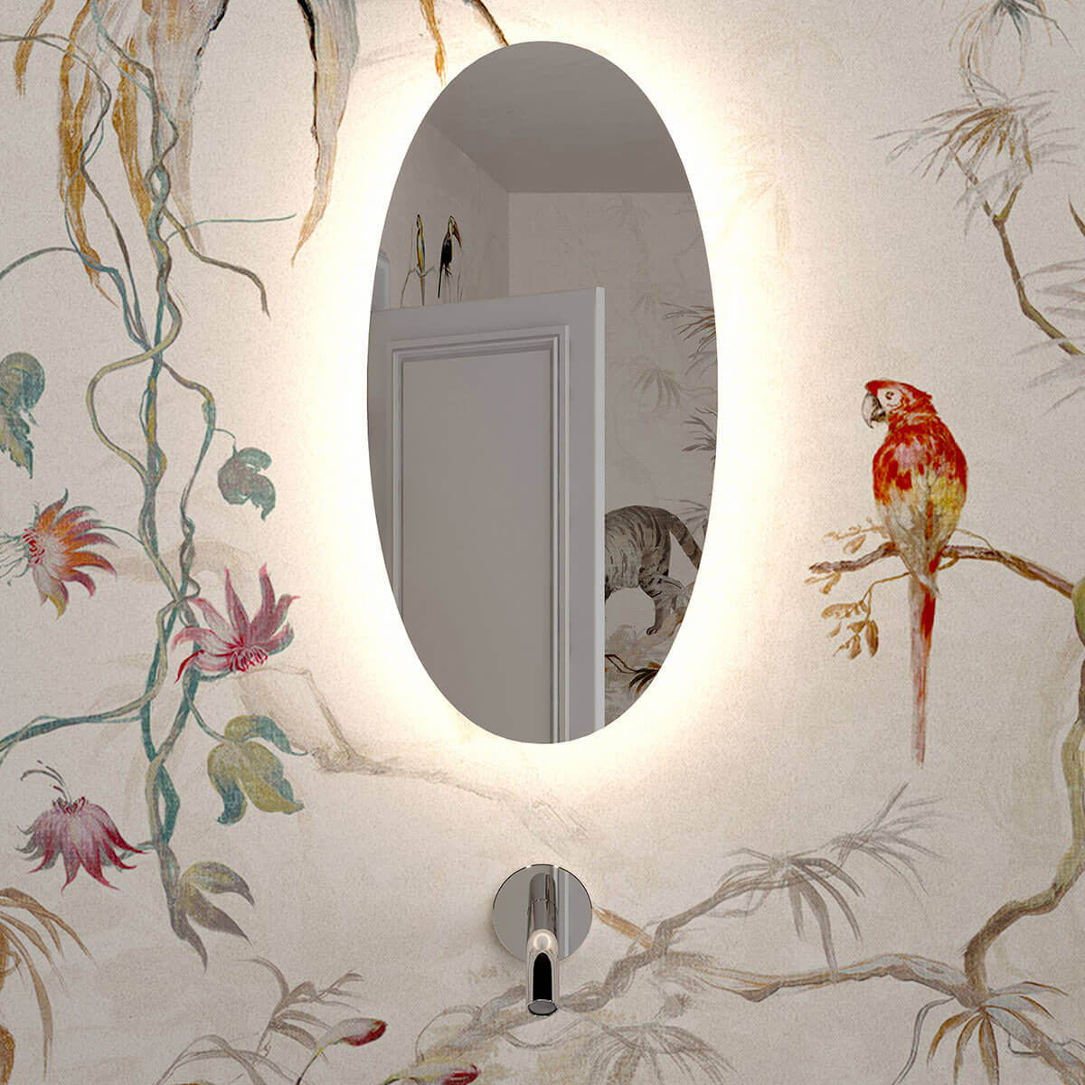 Rotaliana Totem & Tabù W1 LED Wandleuchte, Spiegeloberfläche (auf Anfrage erhältlich)