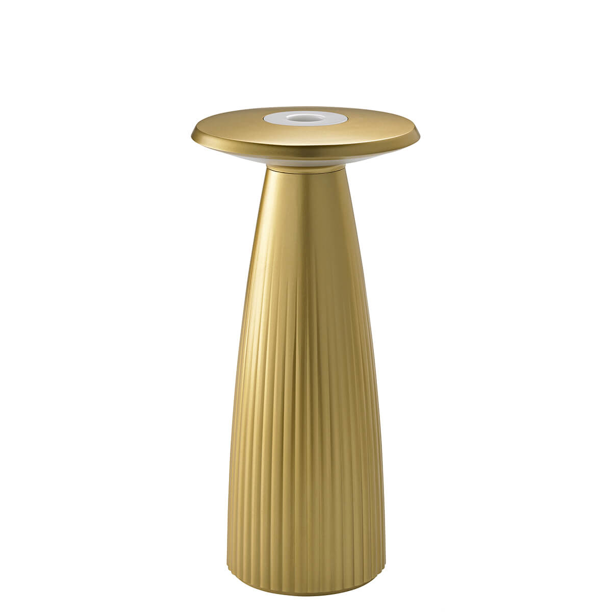 Sigor Nuflair LED Akkuleuchte & Vase, Gold eloxiert