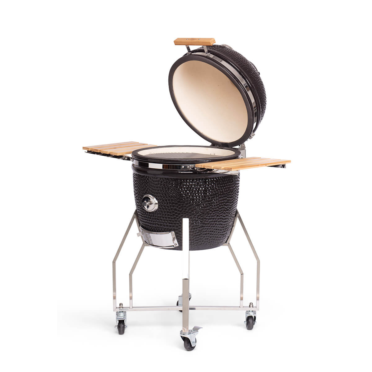 Yakiniku Kamado Grill inkl. Ständer, Seitentischen & Pro Set, 19'' Large, 49 cm Grillfläche