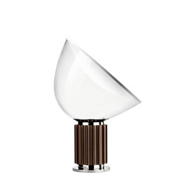 Flos Taccia Small LED Tischleuchte Bronze eloxiert