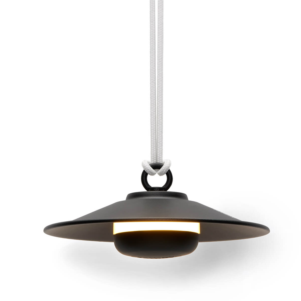 Fatboy Chap-O LED Akku-Pendelleuchte, anthrazit matt (eingeschaltet)