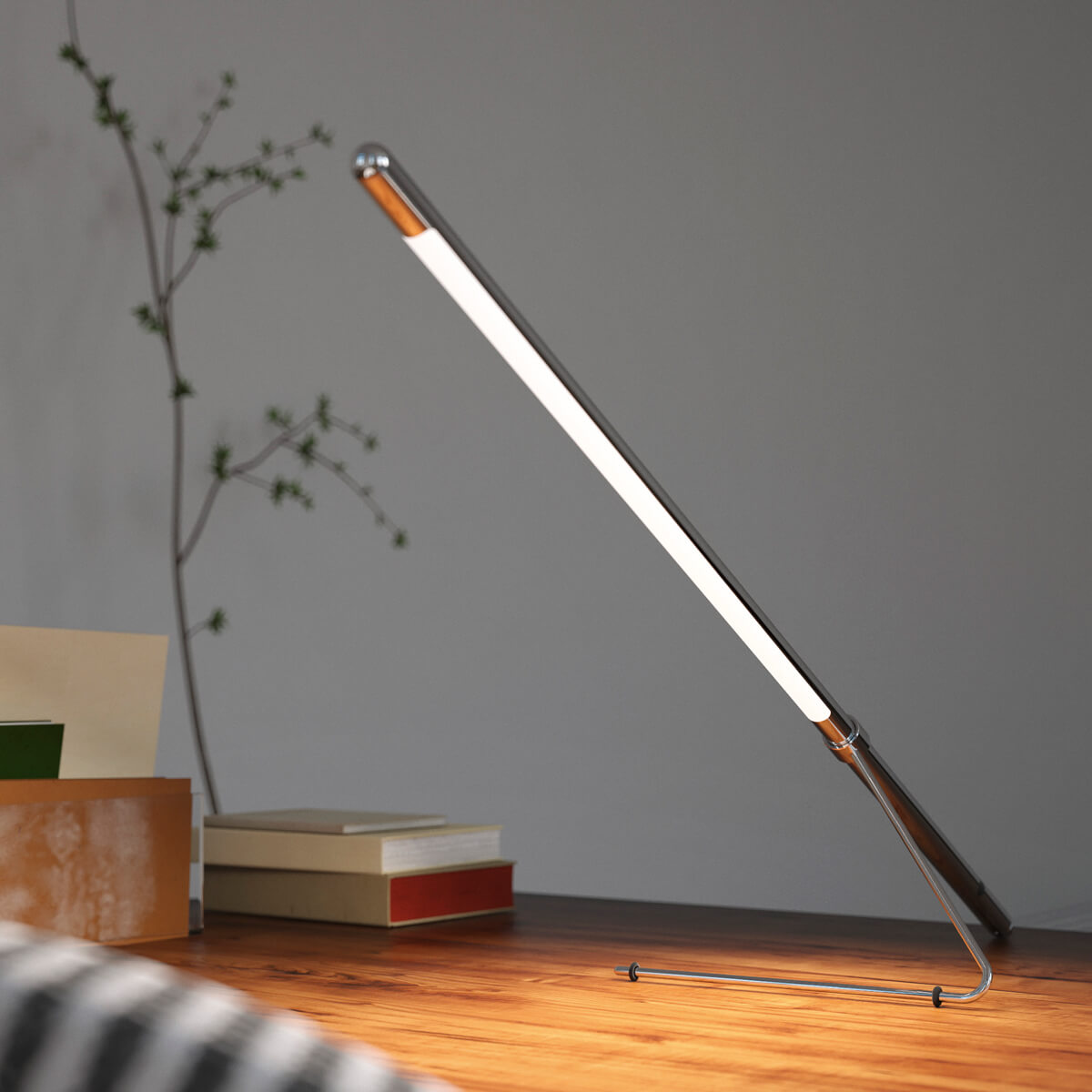 Belux Tubo LED Tischleuchte, Chrom