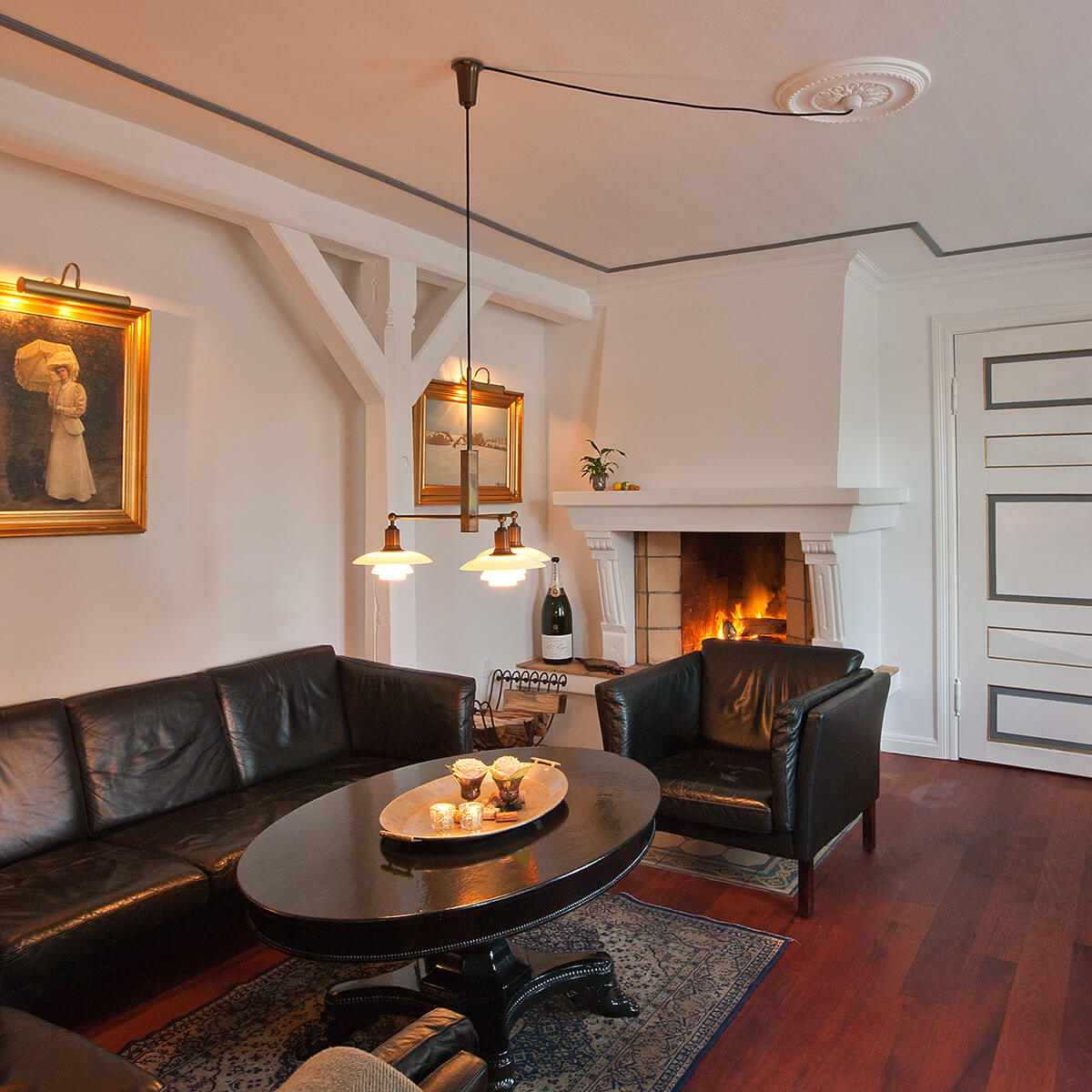 Louis Poulsen PH 2/1 Stammkrone Pendelleuchte, Chrom