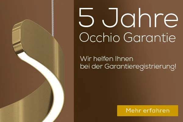 5 Jahre Herstellergarantie auf Occhio Leuchten. Leuchtenland übernimmt die Garantieregistrierung kostenlos! 5 Jahre Herstellergarantie auf Occhio Leuchten. Leuchtenland übernimmt die Garantieregistrierung kostenlos!