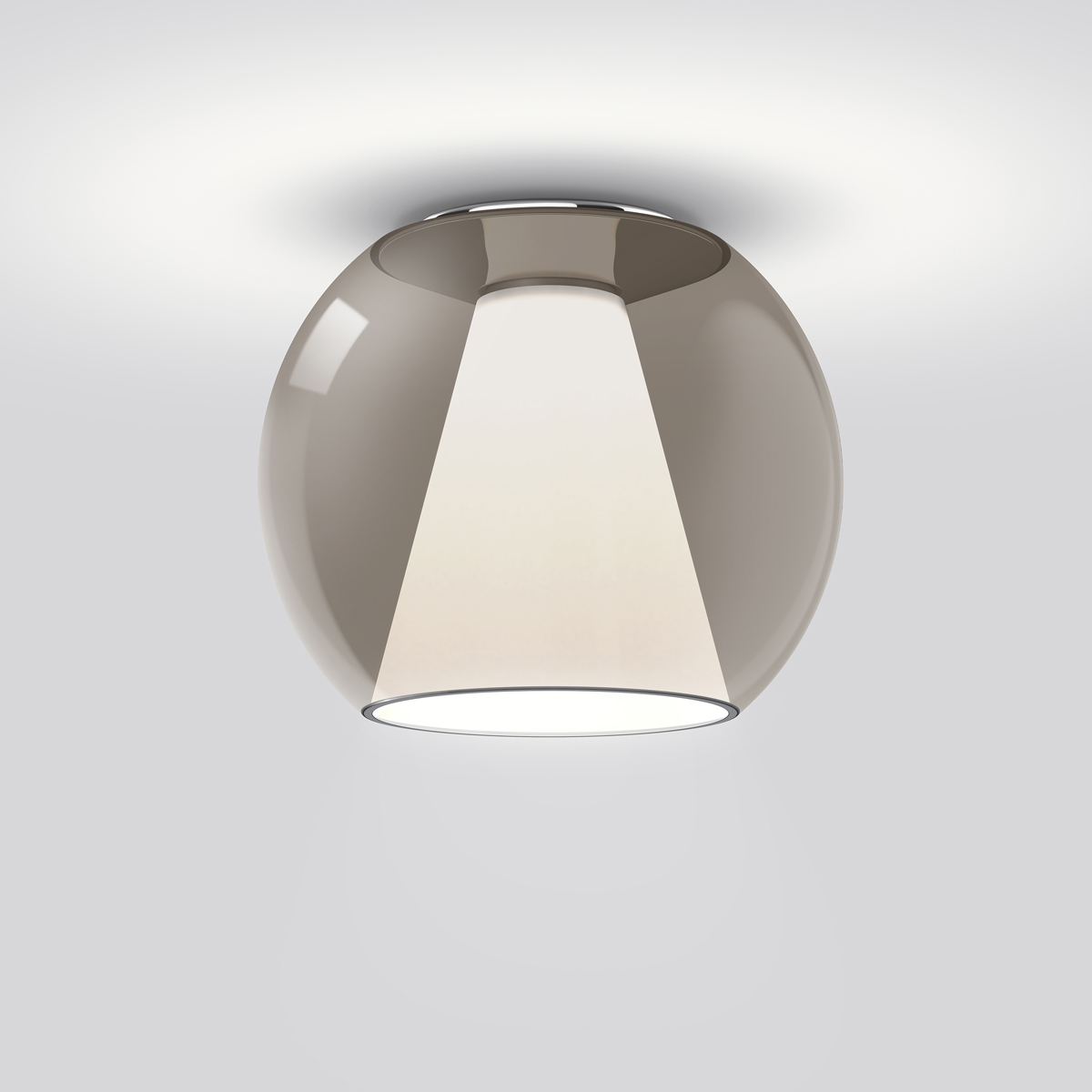 Serien.lighting Draft Ceiling M LED Deckenleuchte, Glas braun (©serien.lighting)