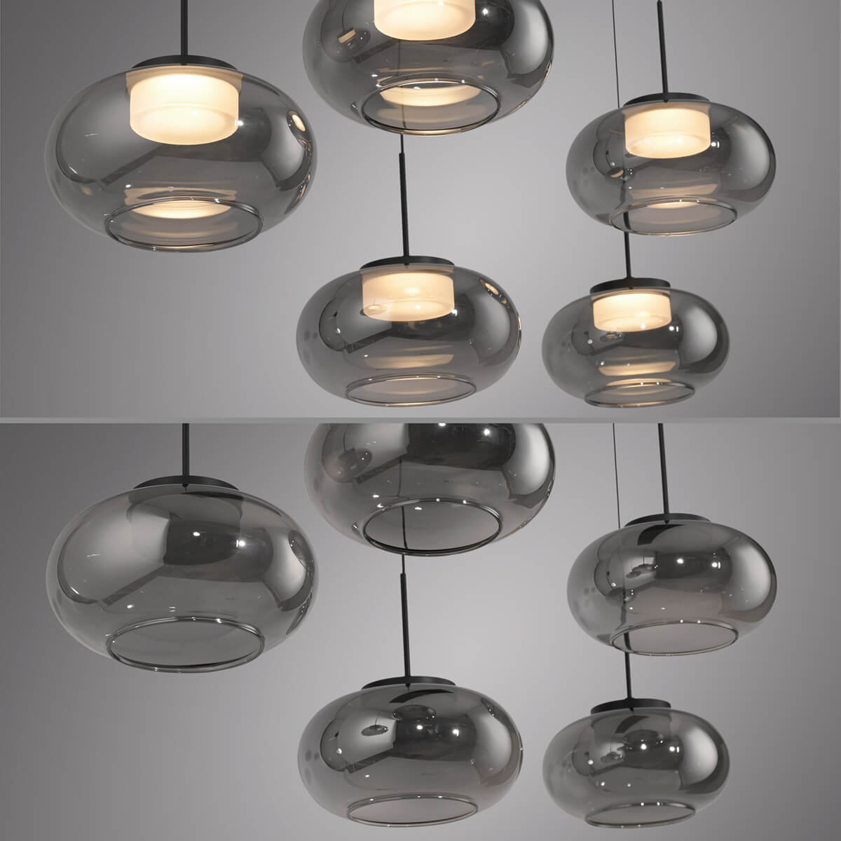 Sia LED Pendelleuchte, 5-flg.