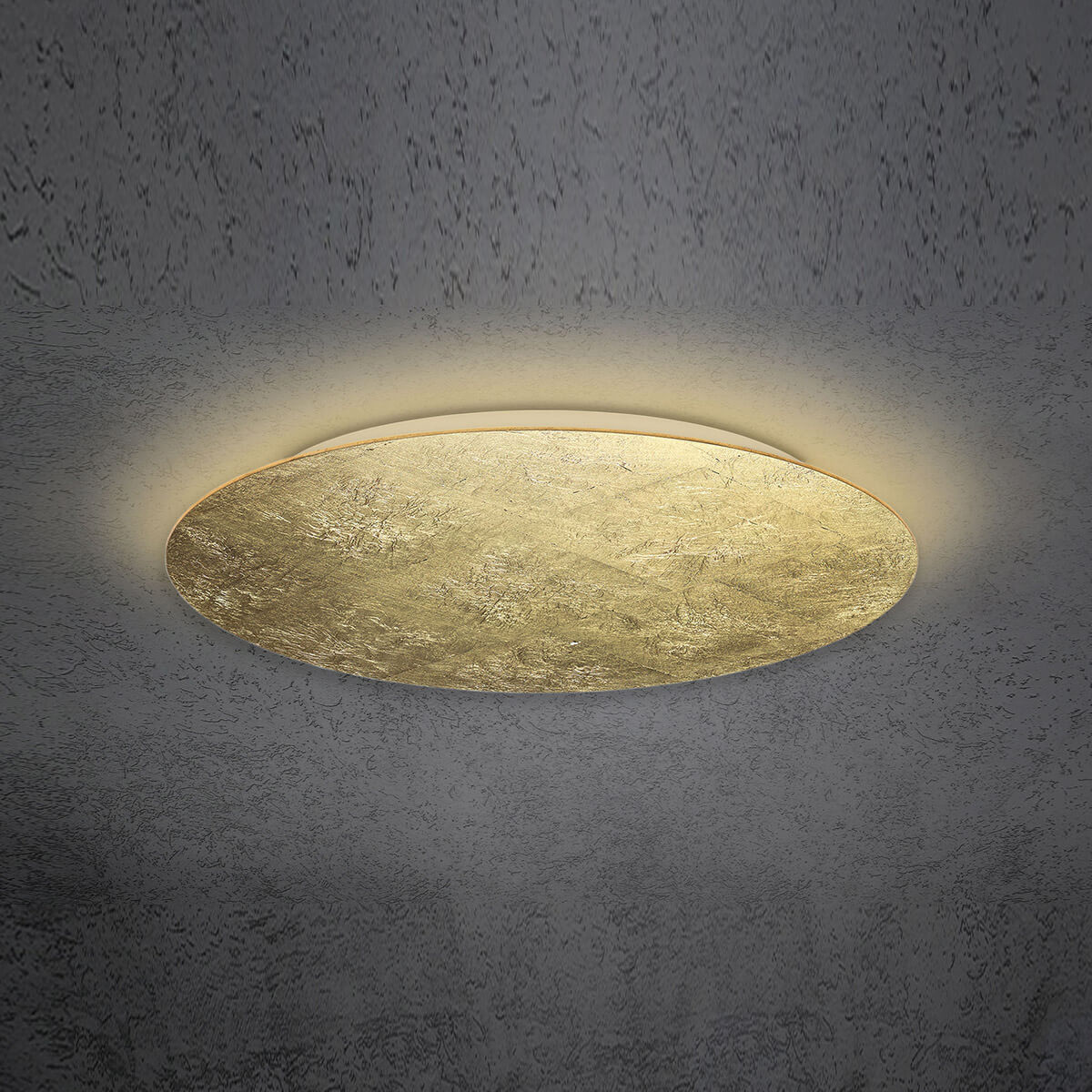 Escale Blade LED Wand- / Deckenleuchte, Ø: 79 cm, mit Casambi-Modul, Blattgold