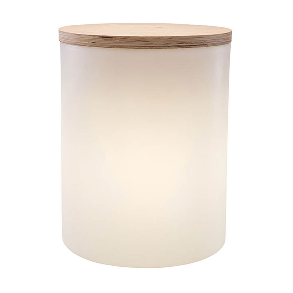 8 seasons design Shining Drum Dekoleuchte, weiß (eingeschaltet)