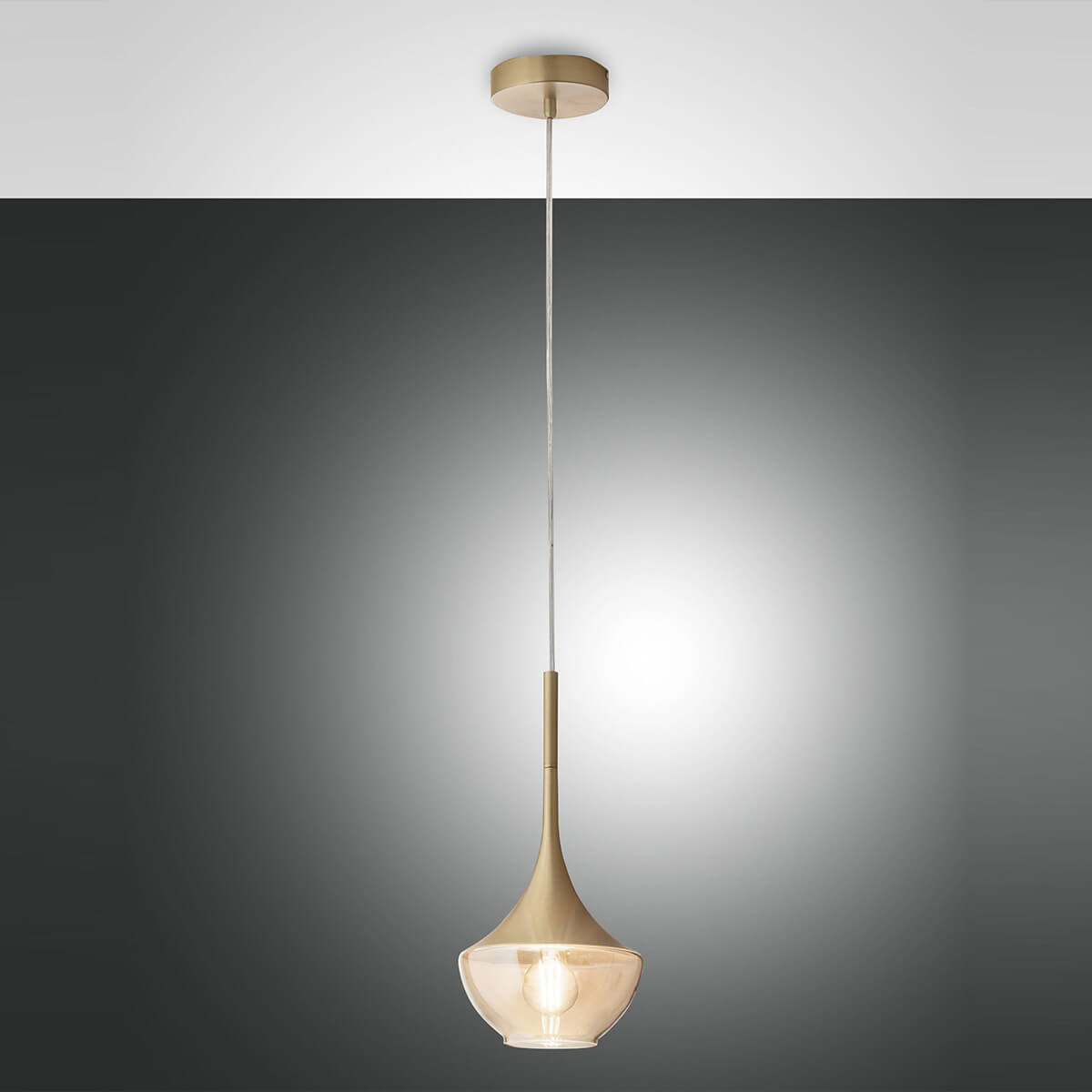 Fabas Luce Apollo Pendelleuchte, Messing satiniert