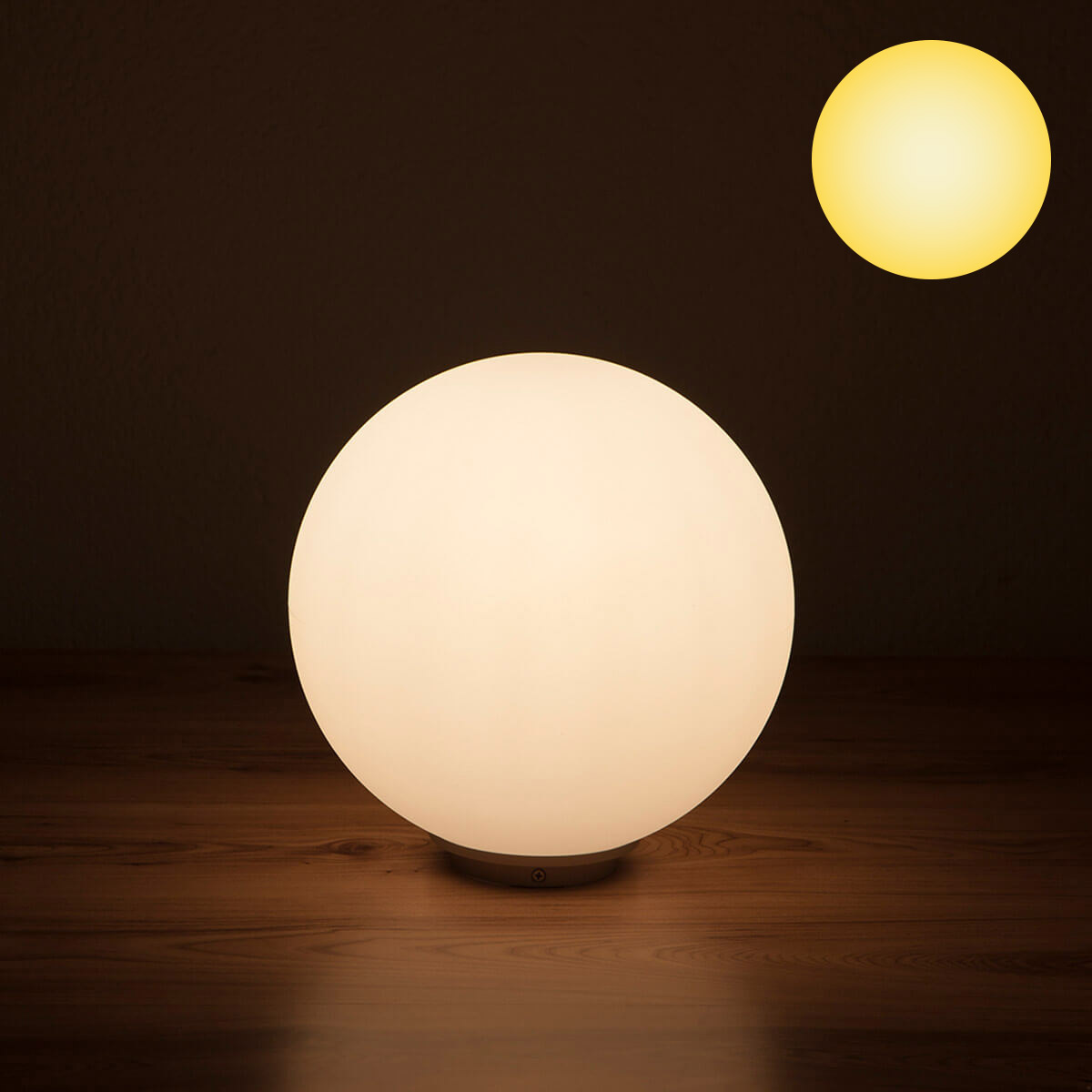 Epstein-Design Snowball Stationär LED Kugelleuchte, Ø: 30 cm, weiß