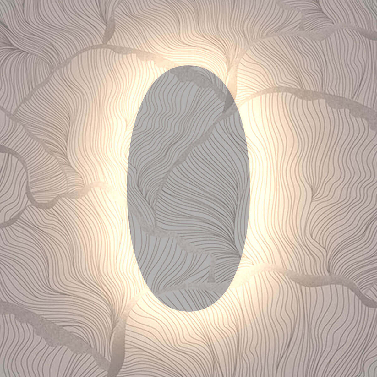 Rotaliana Totem & Tabù W1 LED Wandleuchte, Wallpaper (auf Anfrage erhältlich)