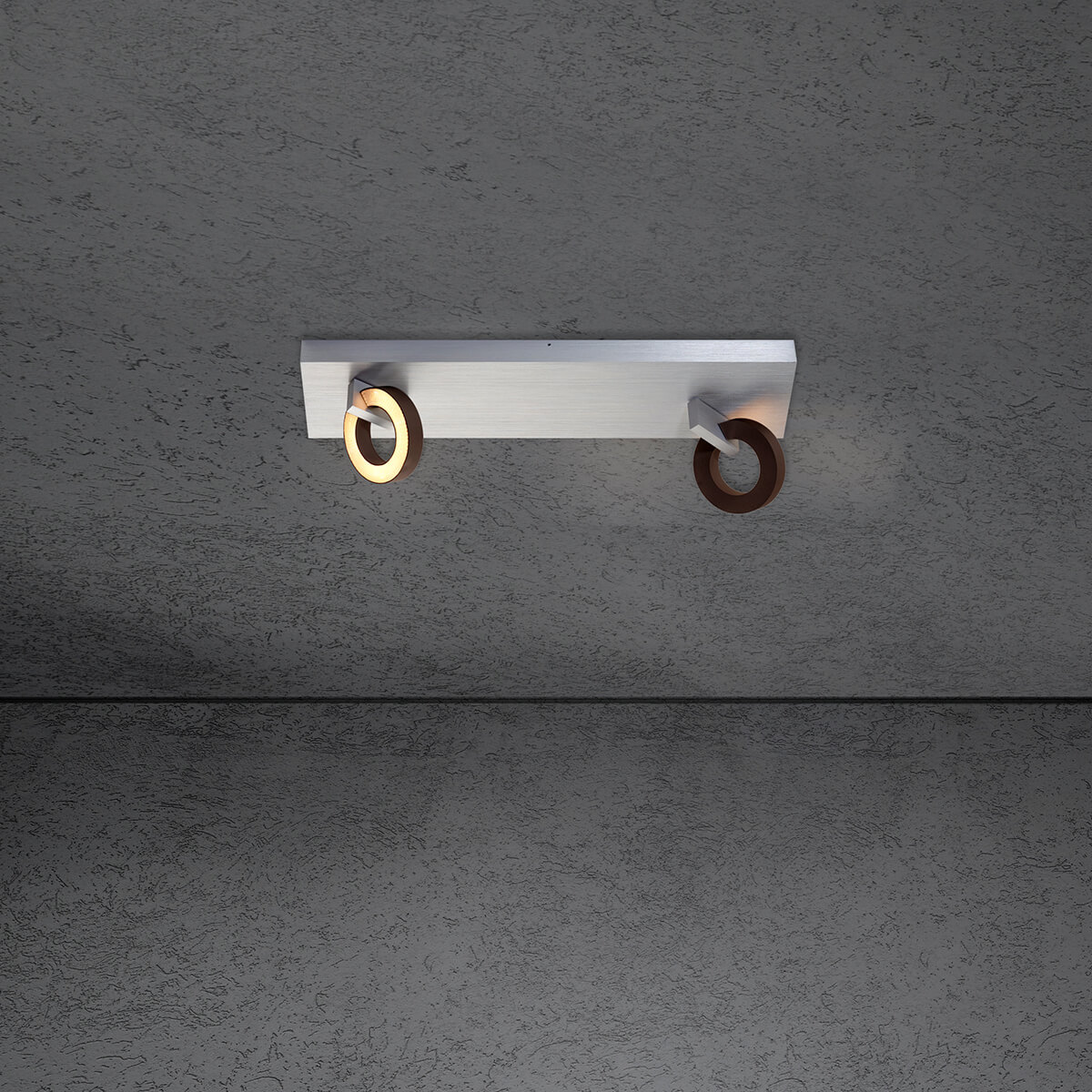 Midnight LED Aufbauspot, 2-flg.