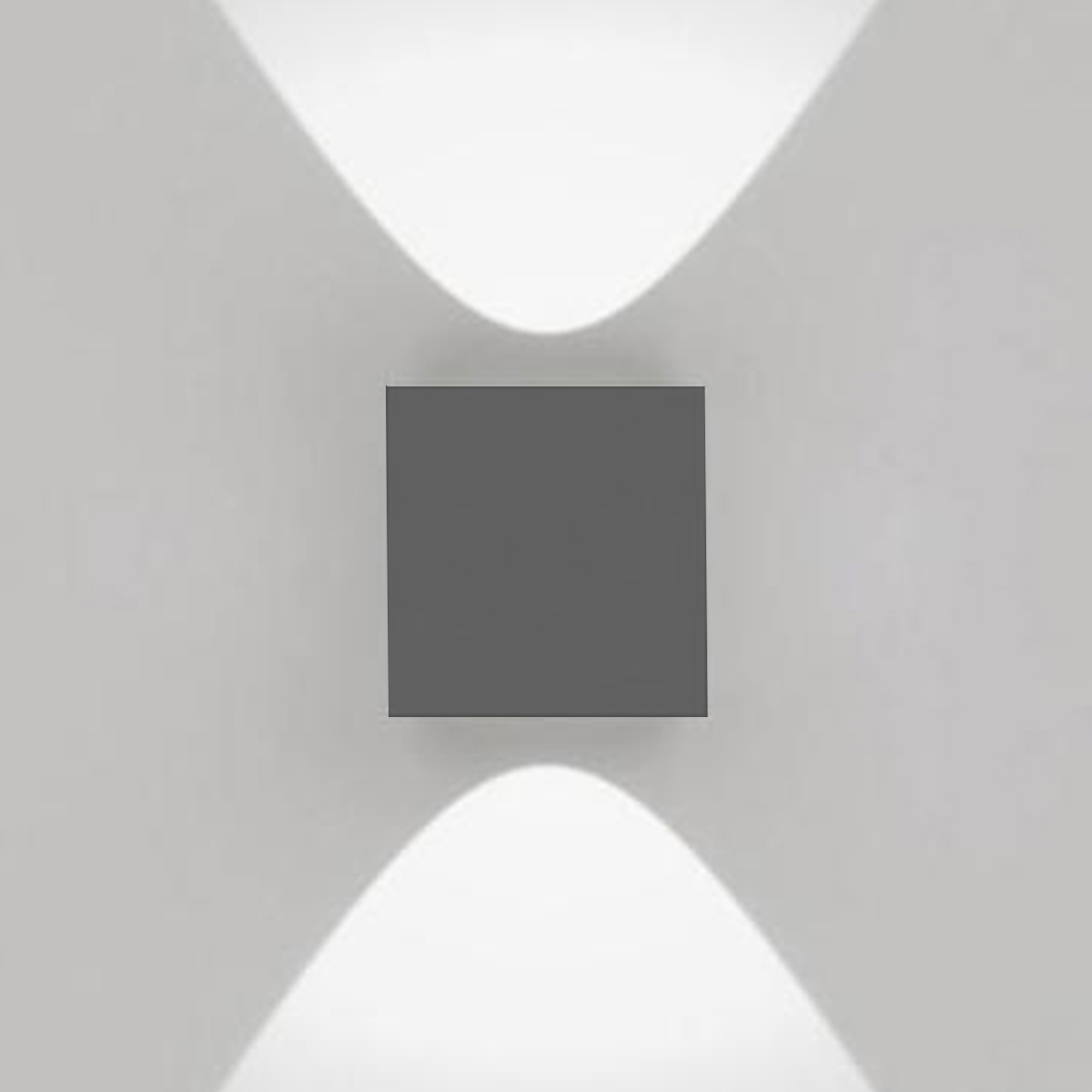 Artemide Outdoor Effetto 14S LED 2L Außenwandleuchte, 2 x 50°, anthrazitgrau