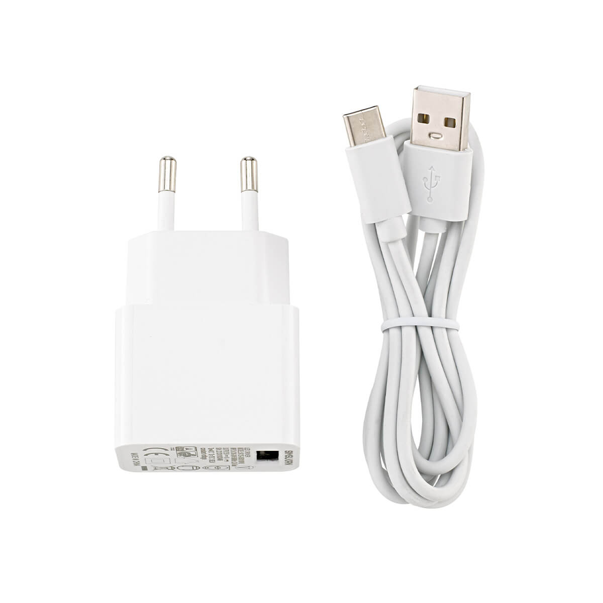 Sigor USB-C-Ladekabel inkl. Netzteil, weiß