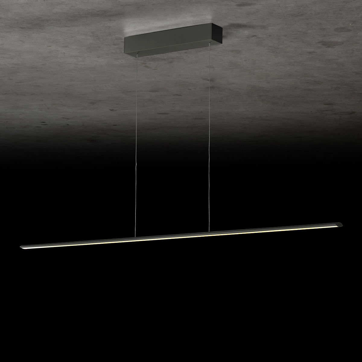 Holtkötter Epsilon RR LED Pendelleuchte, Länge: 163 cm, Platin