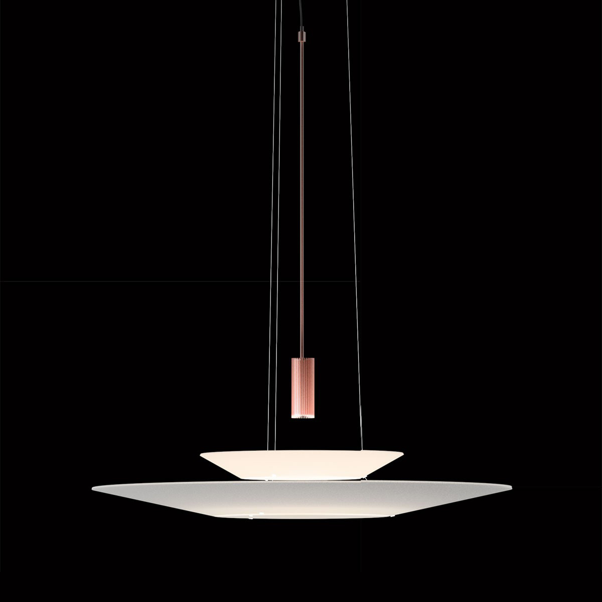 Vibia Flamingo 1540 Pendelleuchte, Kupfer glänzend