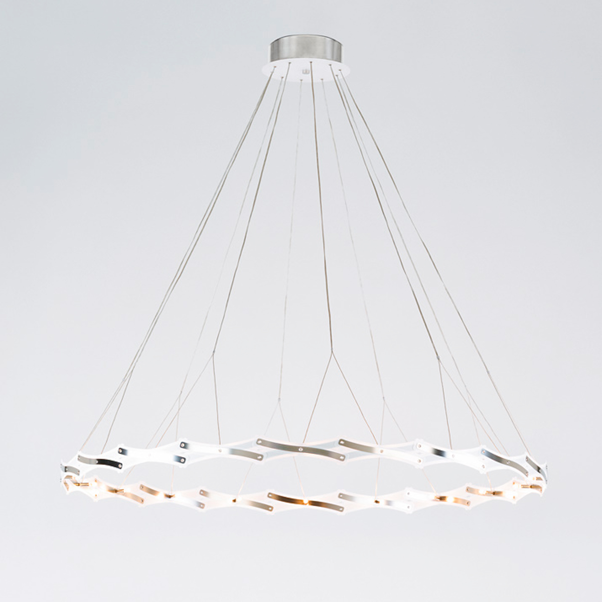 Serien.lighting Zoom Pendelleuchte, 1 Element Ø: 20–130 cm, 20-flg.