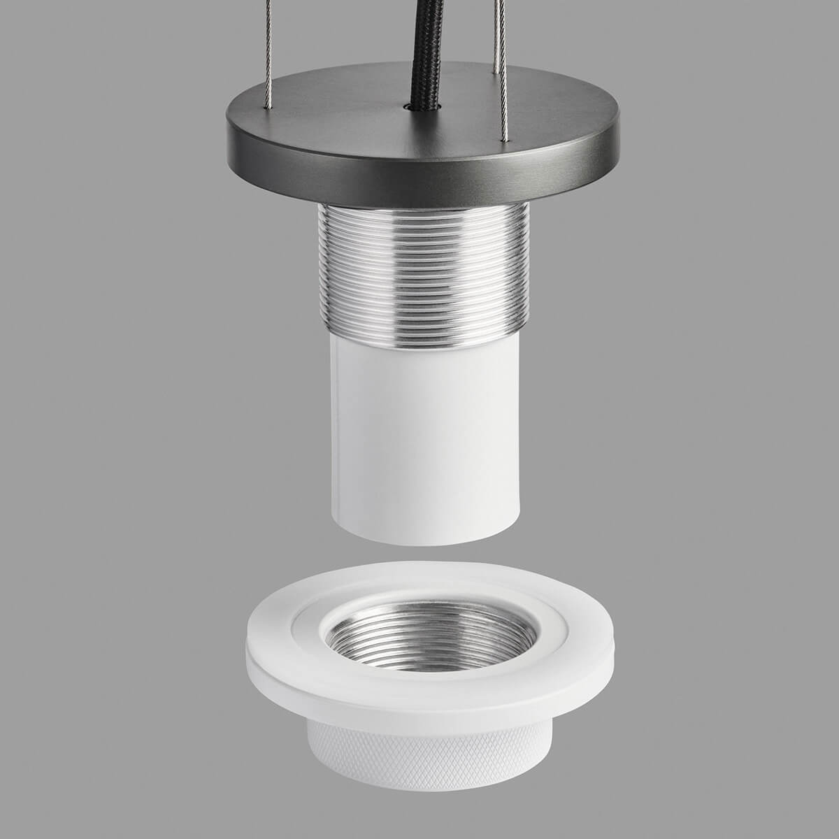 Holtkötter Liv Pendelleuchte, Platin, Aufhängung