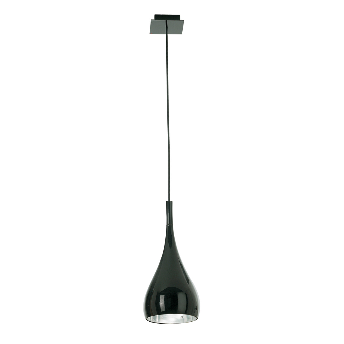 Fabbian Bijou Pendelleuchte, D. 16cm, schwarz (Produktansicht)