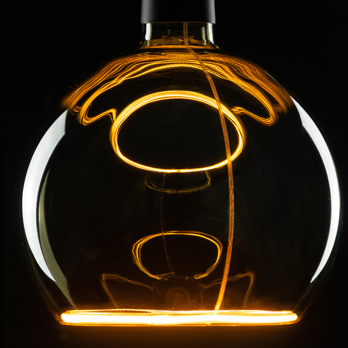 Segula LED Floating Globe 200 smokey grau E27, 6 W, 1900 K, dimmbar, Ø: 20 cm