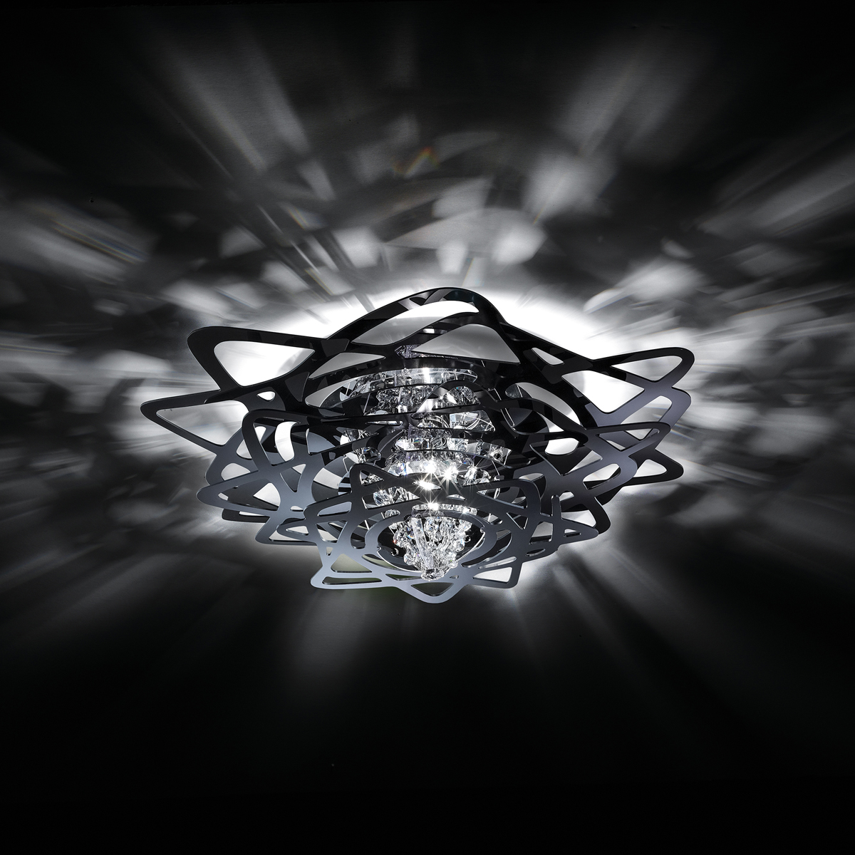 Slamp Aurora Ceiling Mini, black (schwarz)