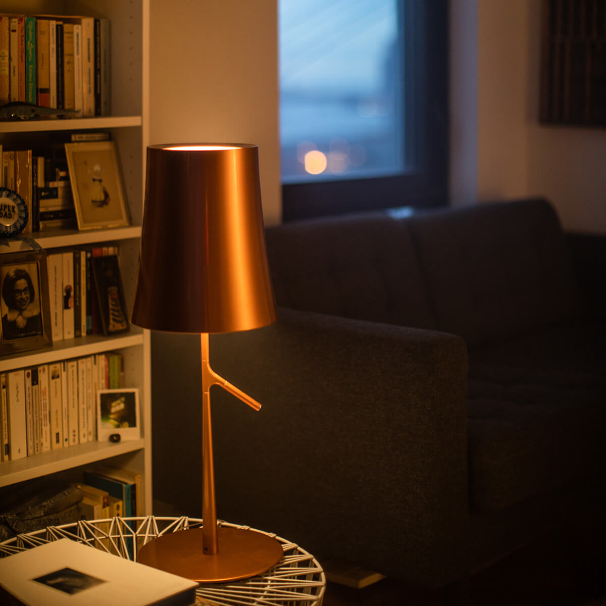 Foscarini Birdie Piccola LED Tavolo, rame (Kupfer)