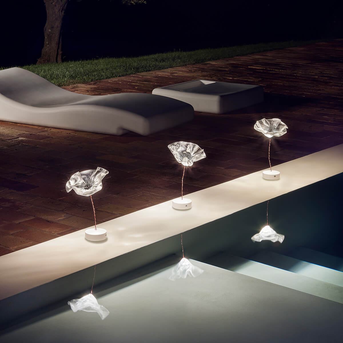 Slamp LaFleur Battery LED Akkuleuchte, prisma (transparent)