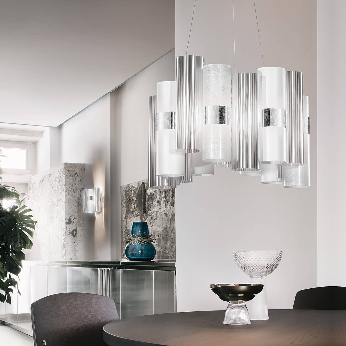 Slamp La Lollo LED Suspension Medium, white (weiß)