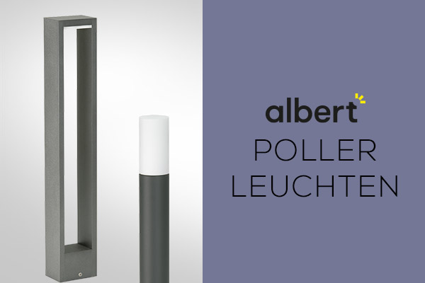 Kategoriebanner Marke Albert  Pollerleuchten Kategoriebanner Marke Albert  Pollerleuchten