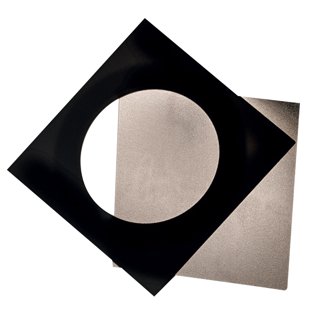 Icone Petra 31 LED Wand- / Deckenleuchte, Ecrù / schwarz