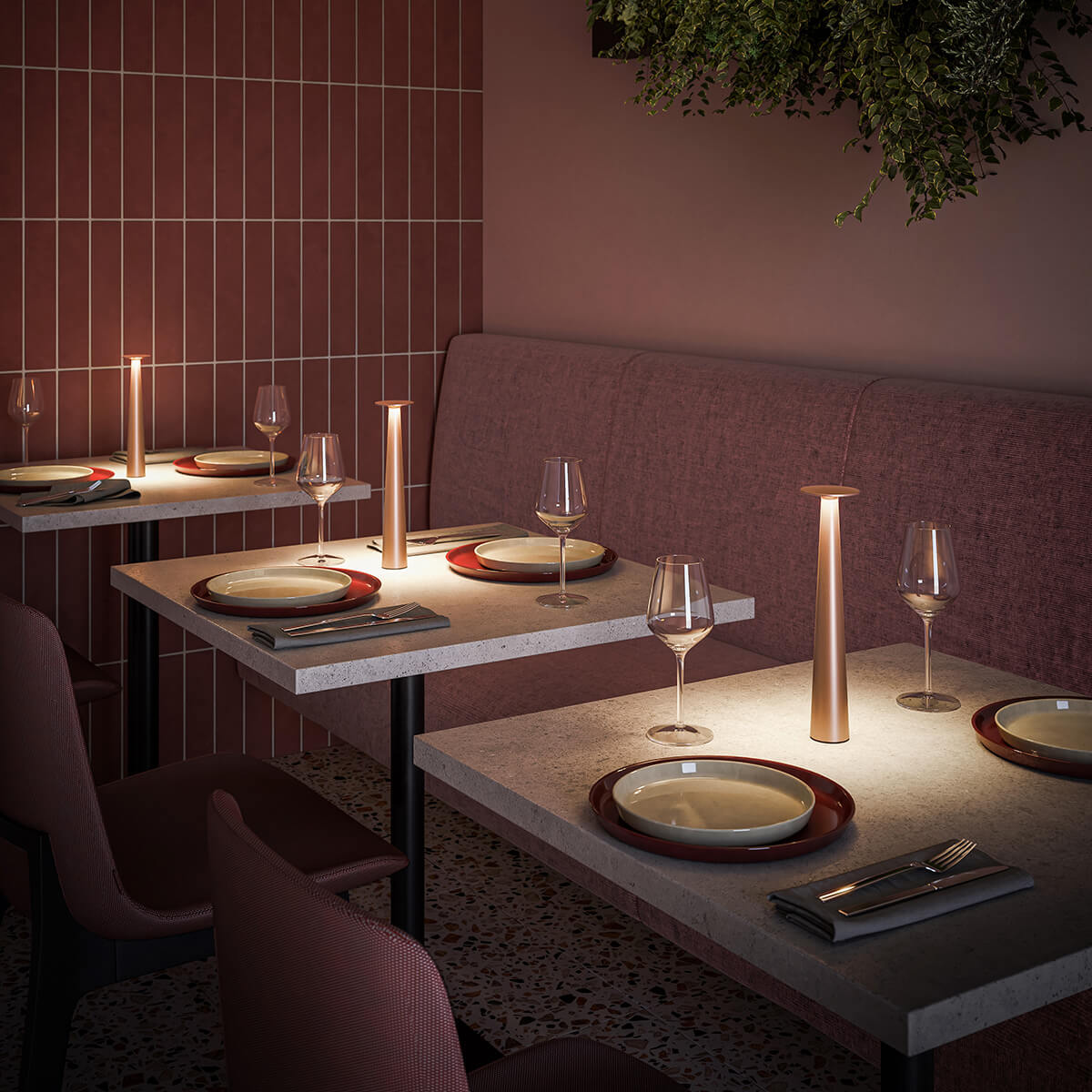 6er Set Lix Skinny LED Akkuleuchte inkl. Multi-Kontaktladestation