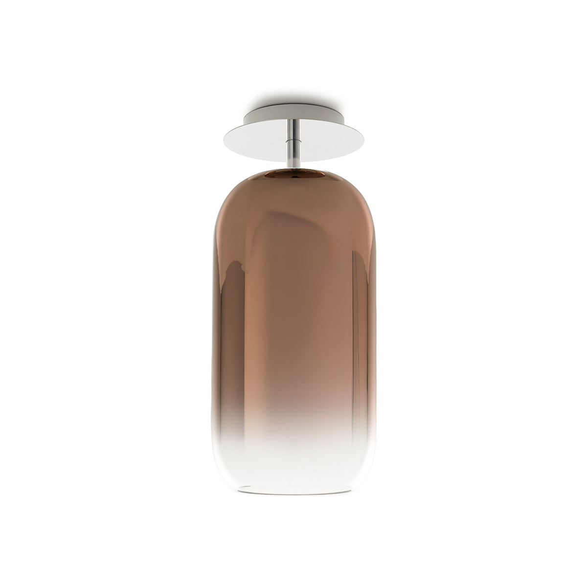 Artemide Gople Lamp Soffitto, Aluminium, Schirm: Bronze