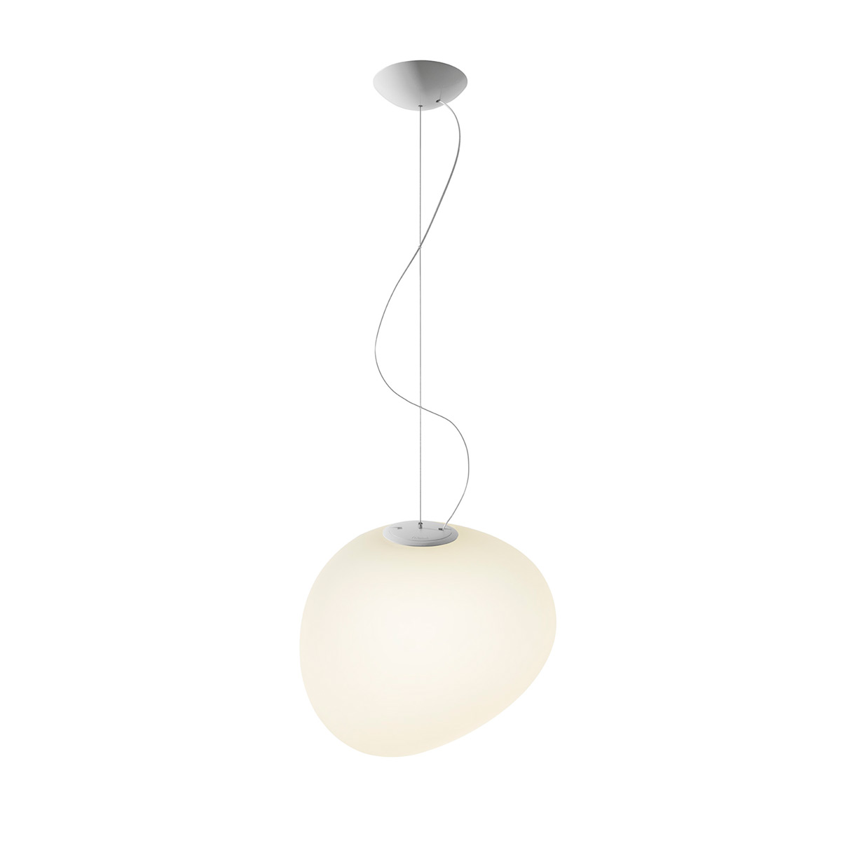 Foscarini Gregg Media Sospensione, bianco (weiß)
