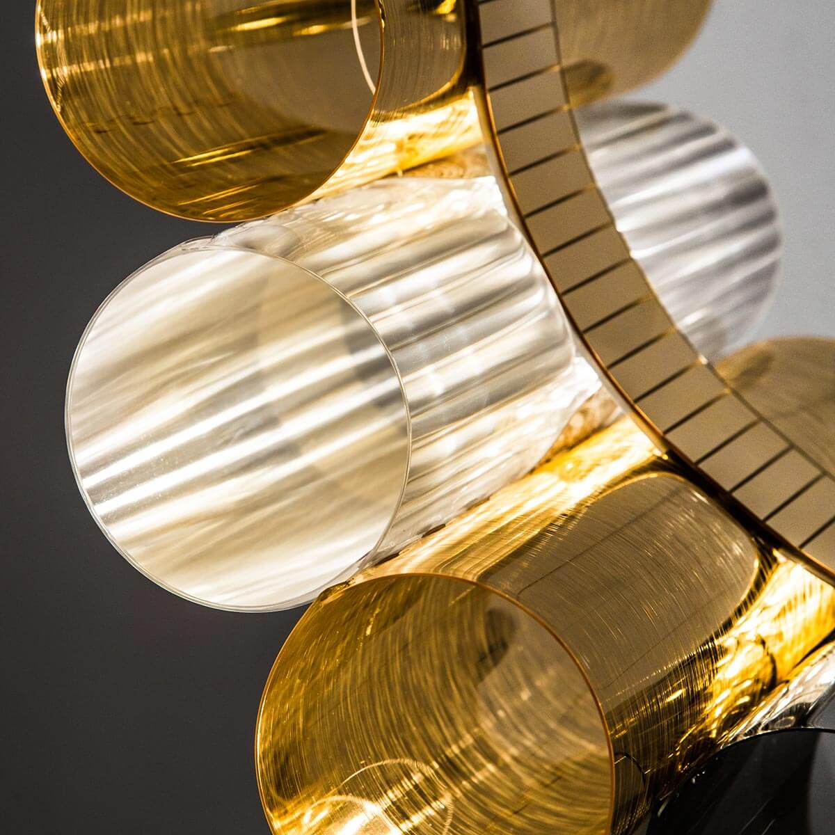 Slamp La Lollo LED Suspension Large, gold (golden/gelb)