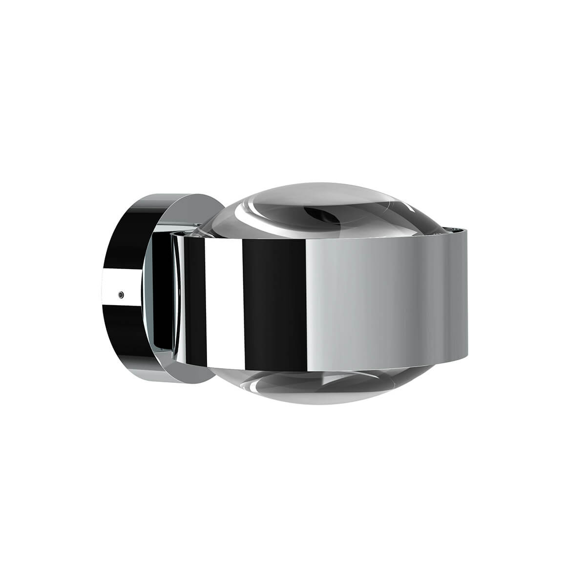 Top Light Puk Maxx Wall LED Wandleuchte, Gehäuse, Chrom, mit Linse klar / Linse klar (nicht inbegriffen)