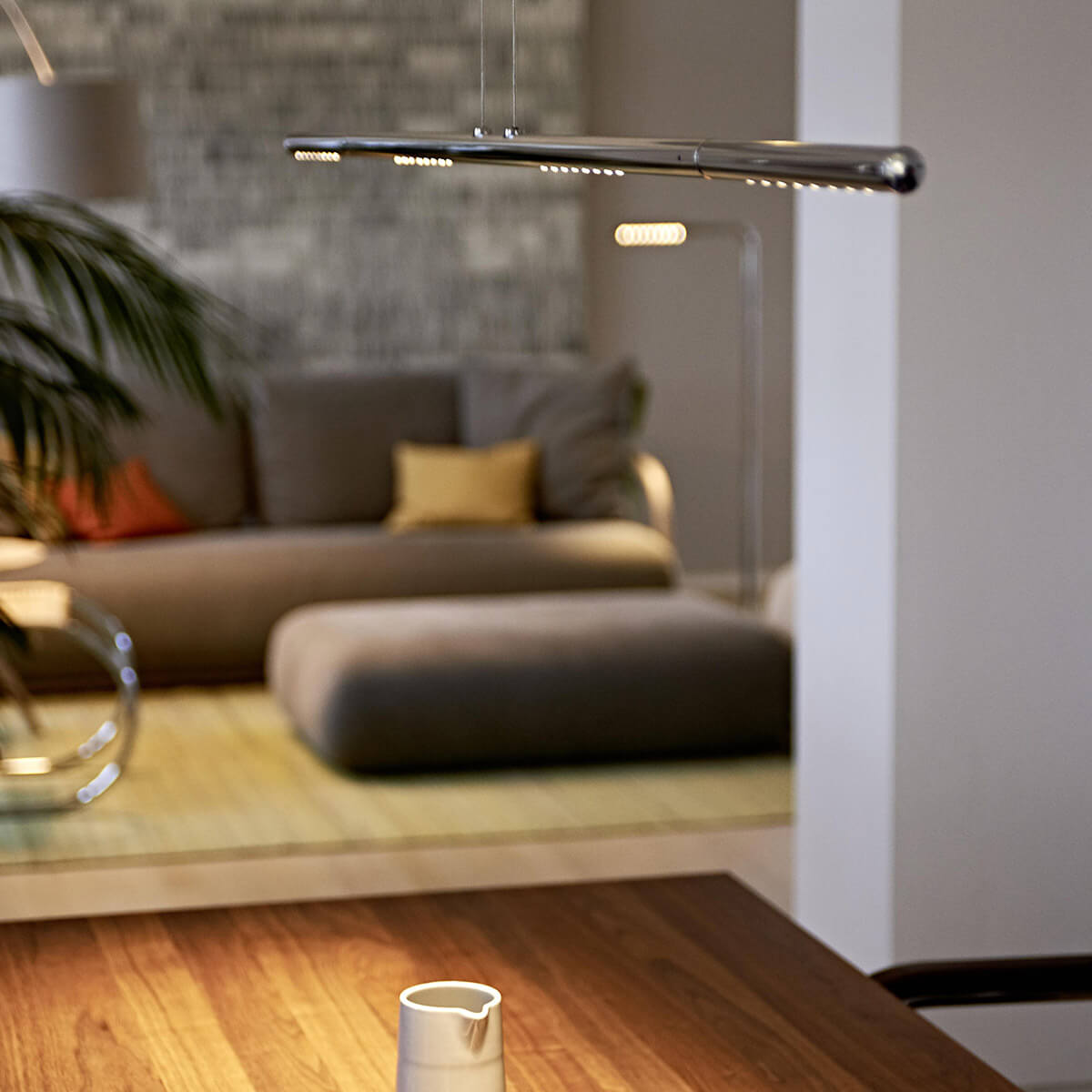 Tecnolumen Lum 135 LED Pendelleuchte, Rauchchrom