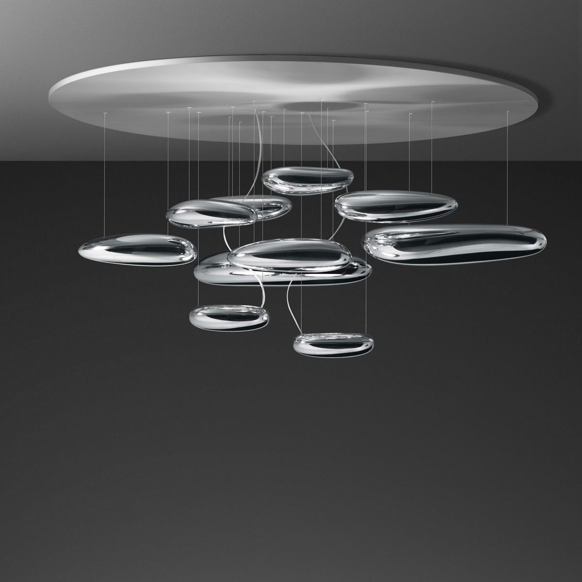 Artemide Mercury Soffitto LED, Chrom
