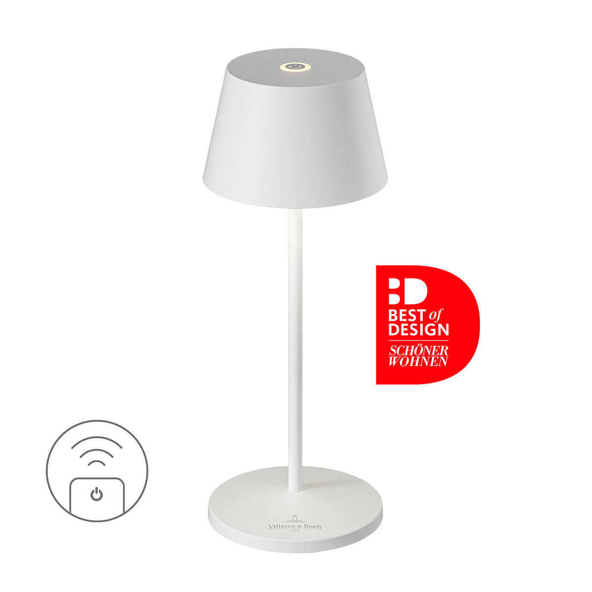 Villeroy & Boch Seoul Micro RC LED Akkuleuchte, weiß