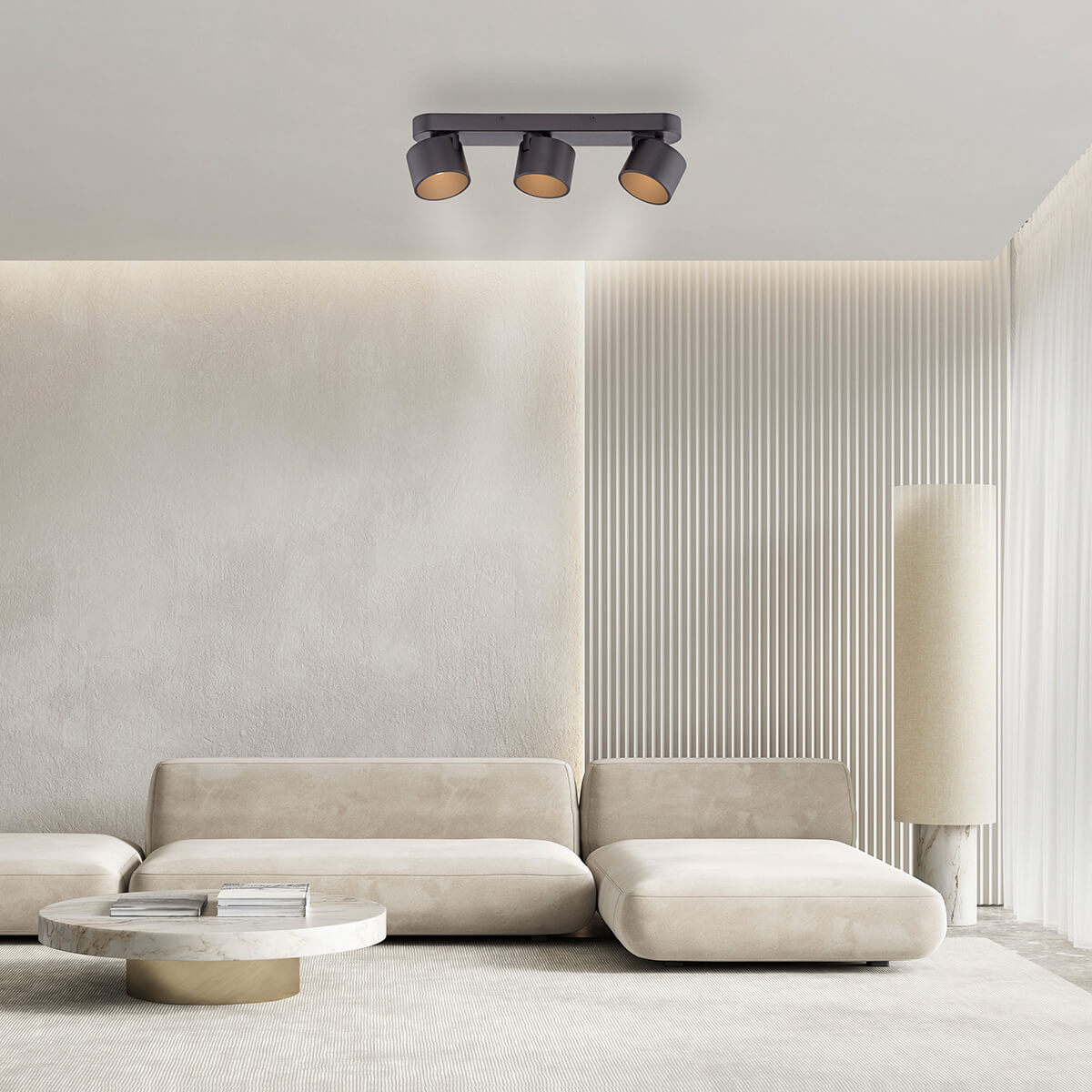 PURE Cup LED Deckenleuchte, 3-flg.