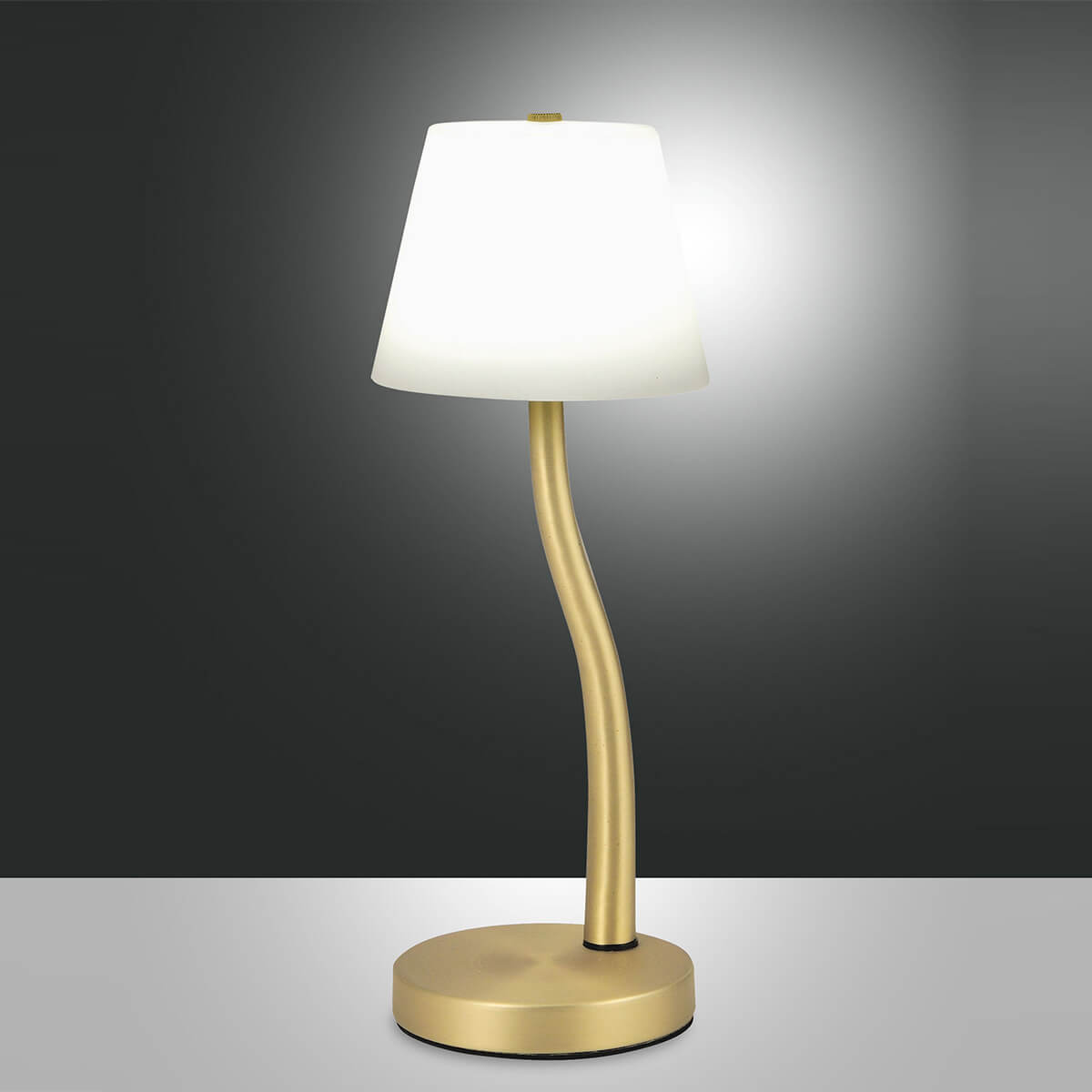 Fabas Luce Ibla LED Tischleuchte, Messing satiniert
