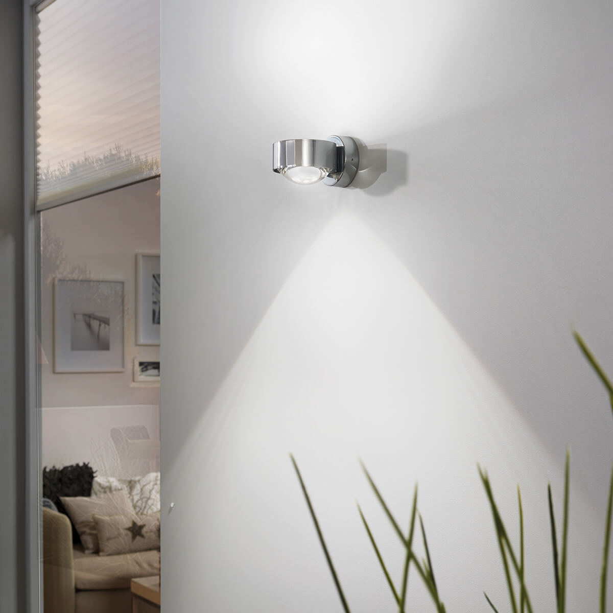 125-top-light-puk-mini-wall-led-wandleuchte-02-0812-led-chrom-linse-glas-ambiente-2-1200x1200 Top Light Puk Mini Wall LED Wandleuchte, Chrom, mit Linse klar / Glas satiniert