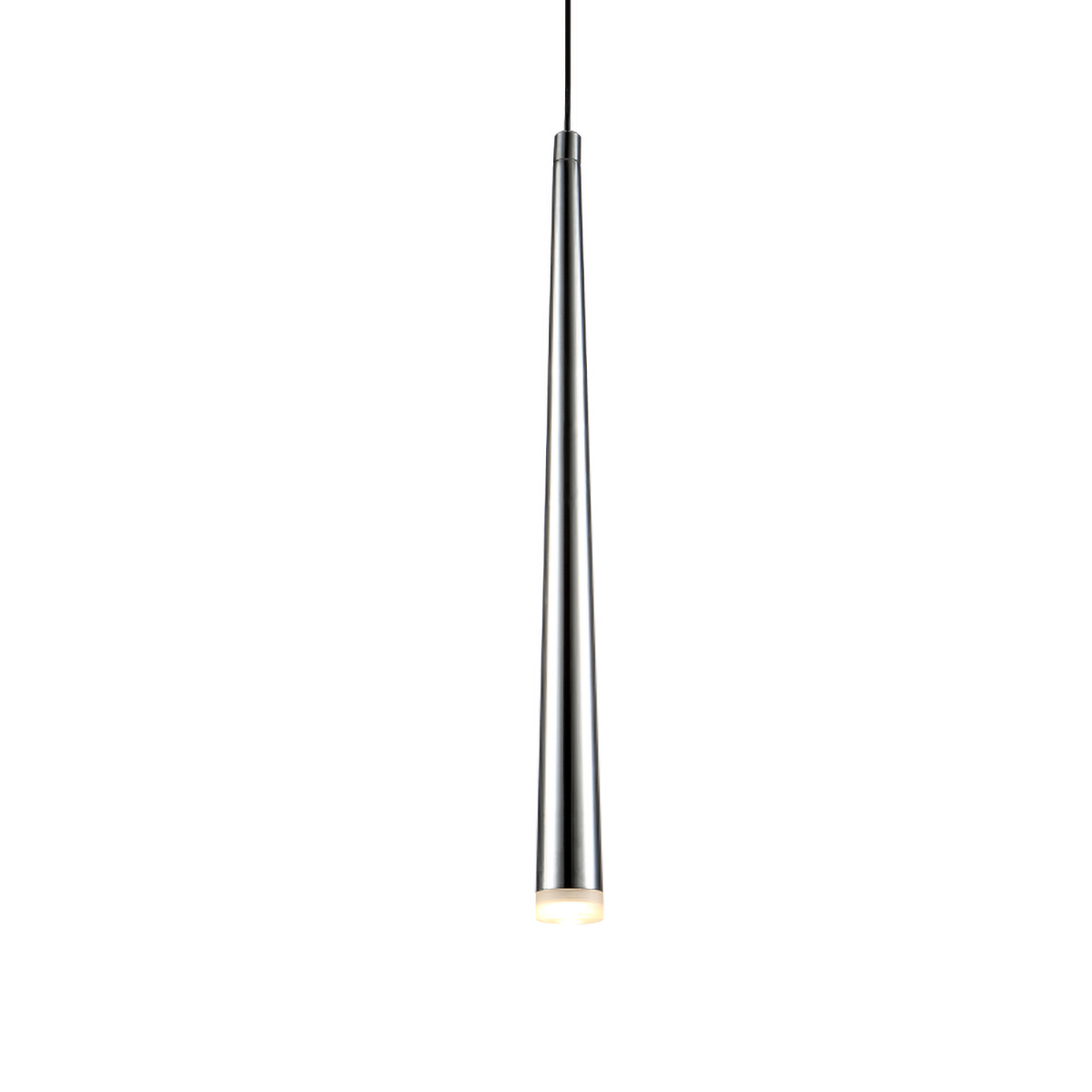 Orange One Crema Single LED Pendelleuchte, Chrom