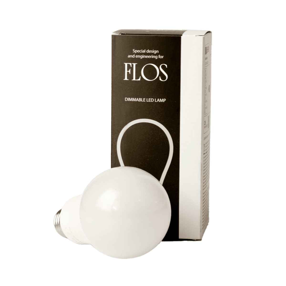 Flos LED Lampe E27 matt, 25 W, 2700 K, dimmbar, Ø: 7,4 cm LED Lampe E27 opal, 25 W, 2700 K, dimmbar
