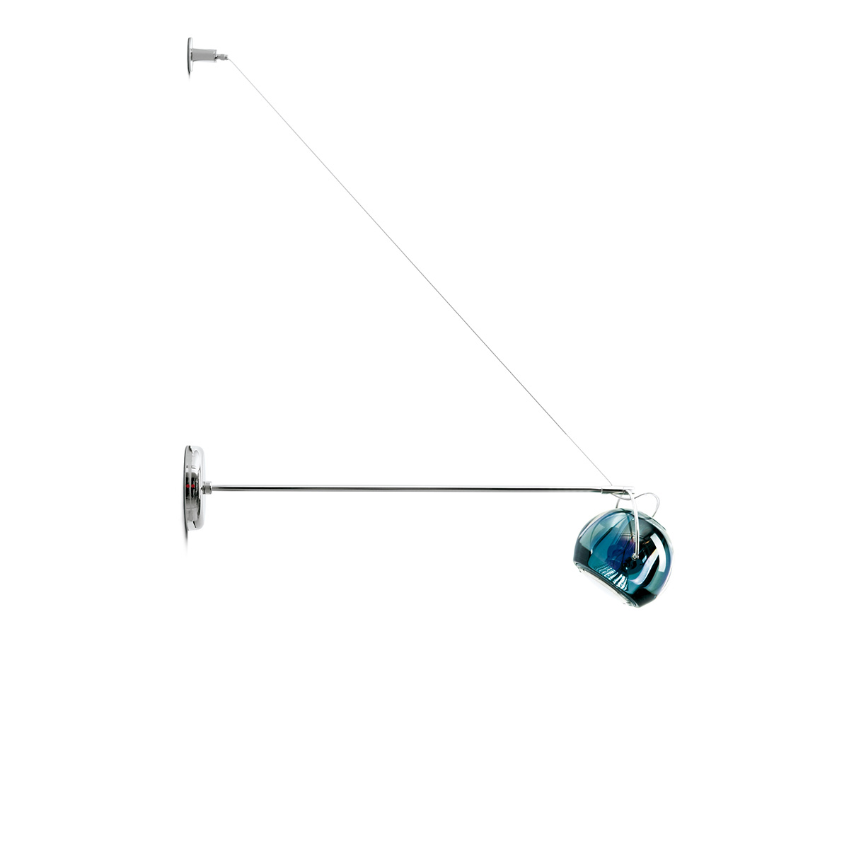 Fabbian Beluga Colour Wandleuchte, blau (Produktansicht)